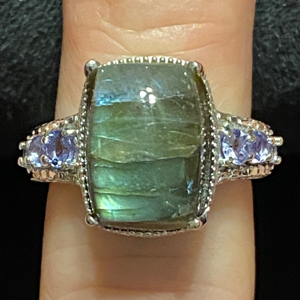 Labradorite & Tanzanite Ring